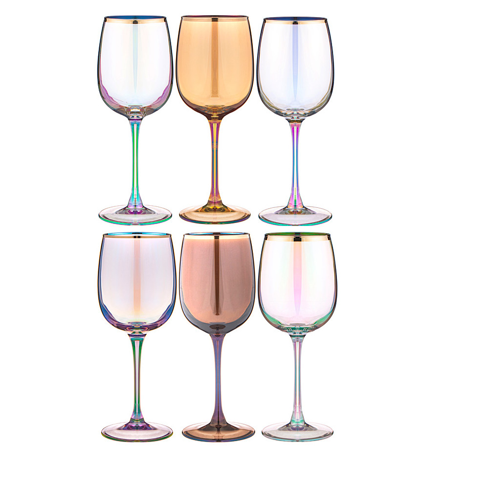 Цветные бокалы  для вина  420 мл