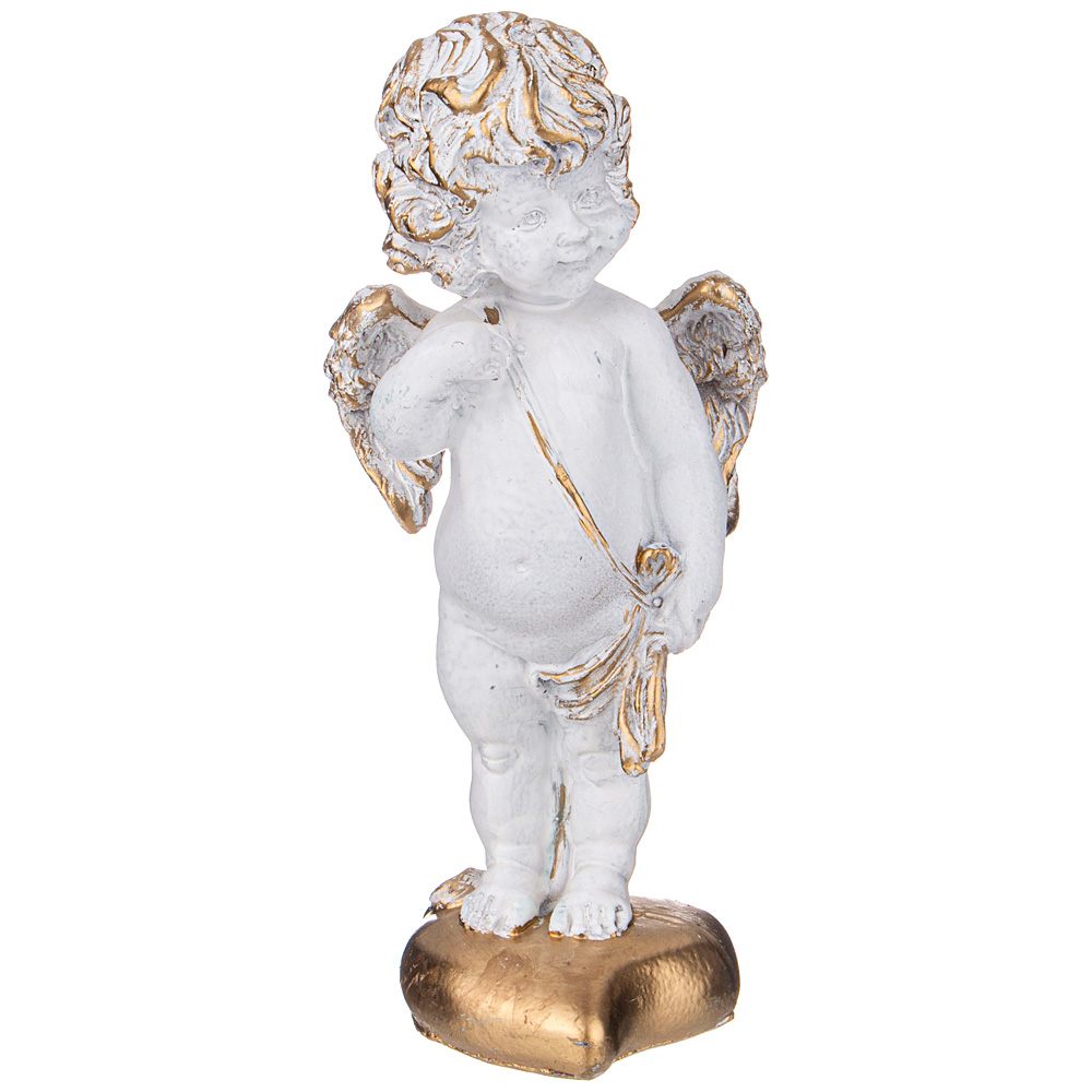 Фигурка декоративная Ангел с луком (купидон) позолоченная