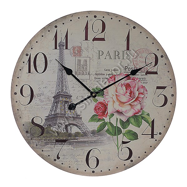 Круглые настенные часы Eiffel