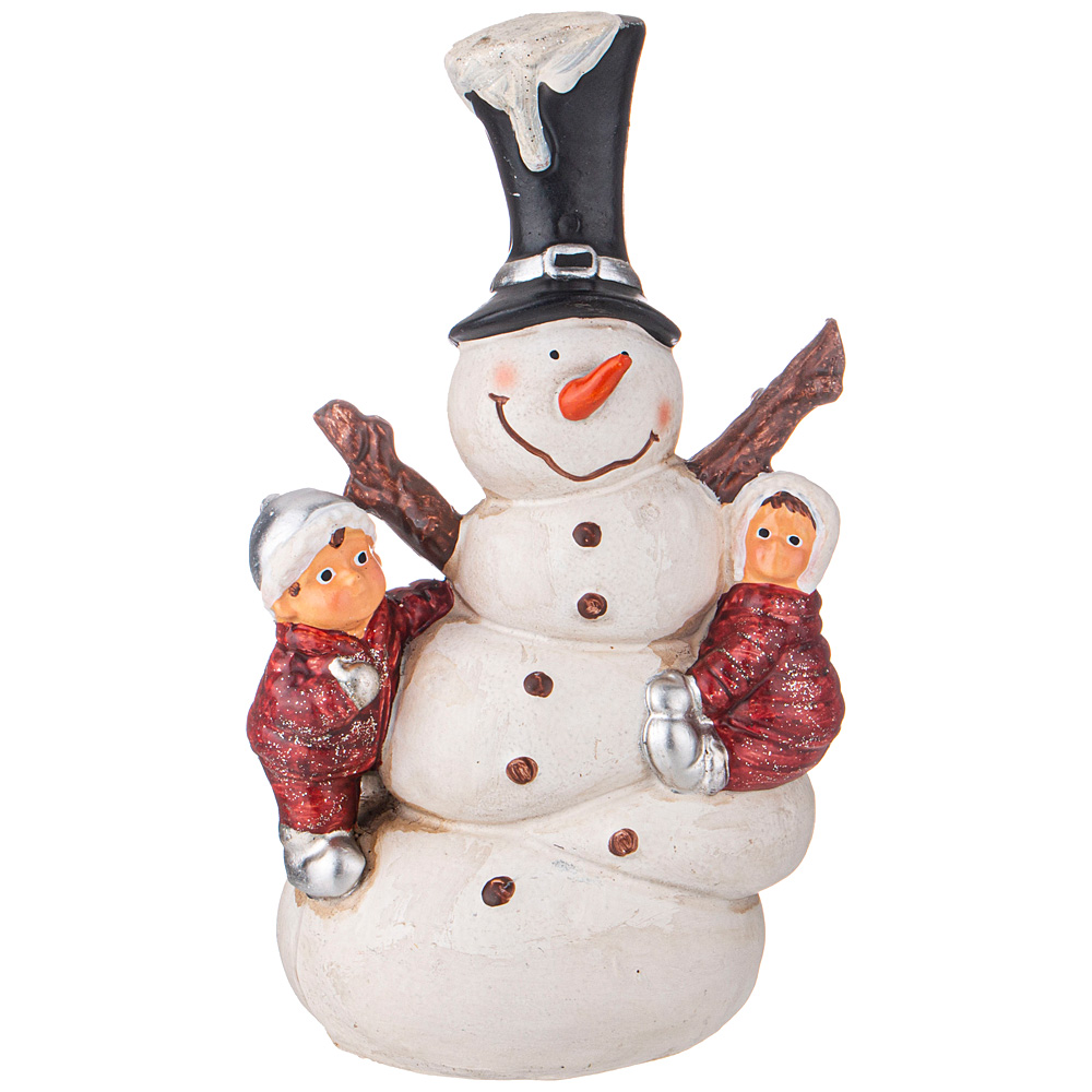 Фигурка новогодняя Снеговик с Детьми