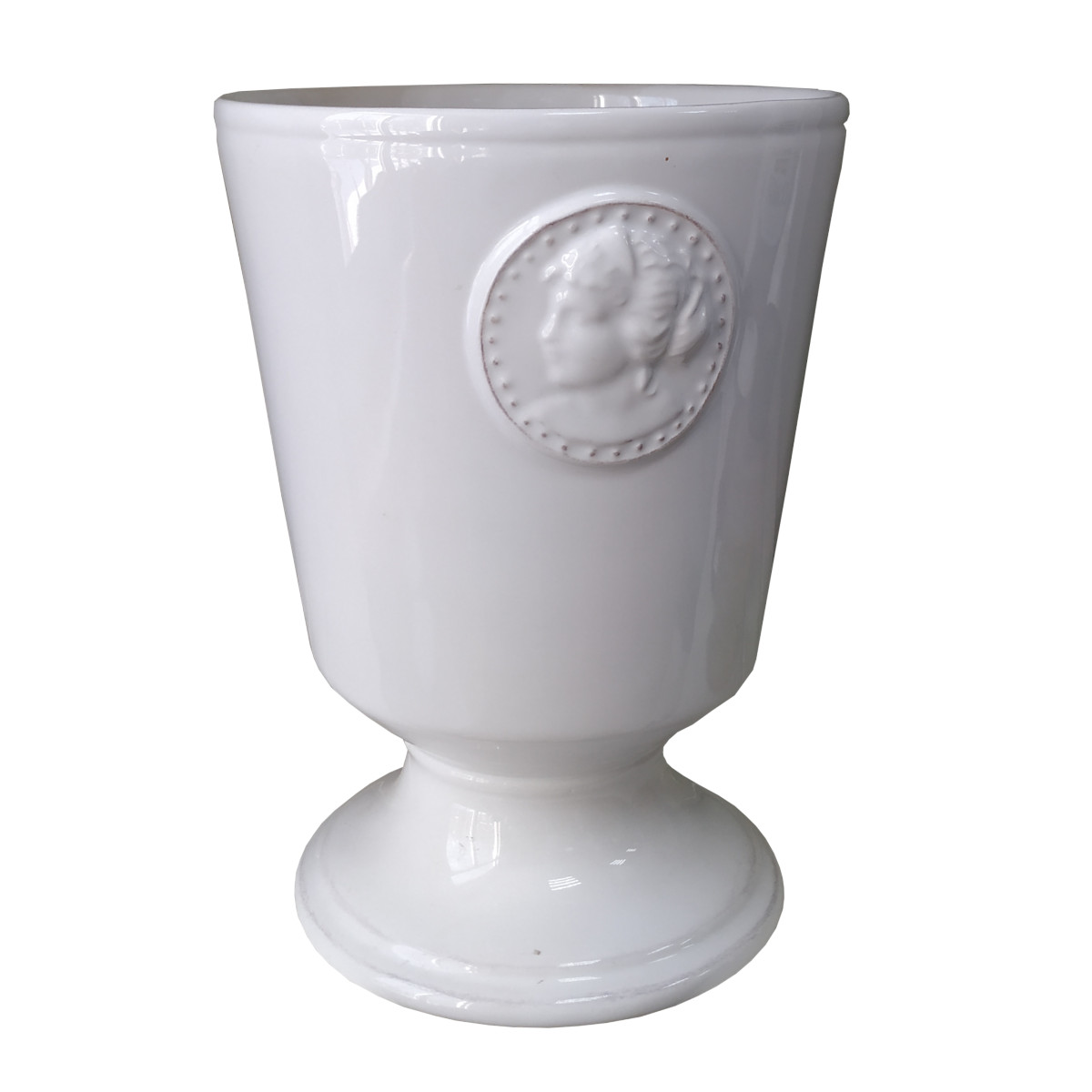 Керамическая ваза - кашпо в античном стиле