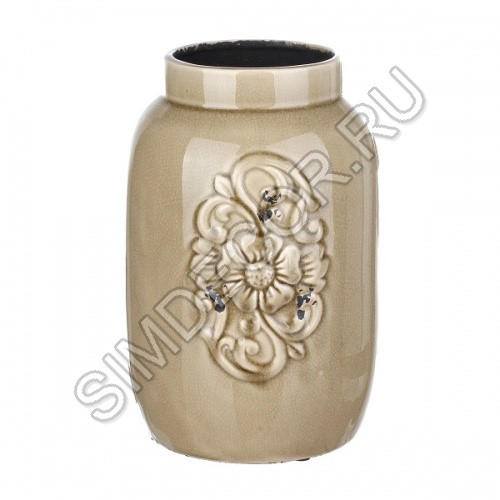 Керамическая ваза с цветком