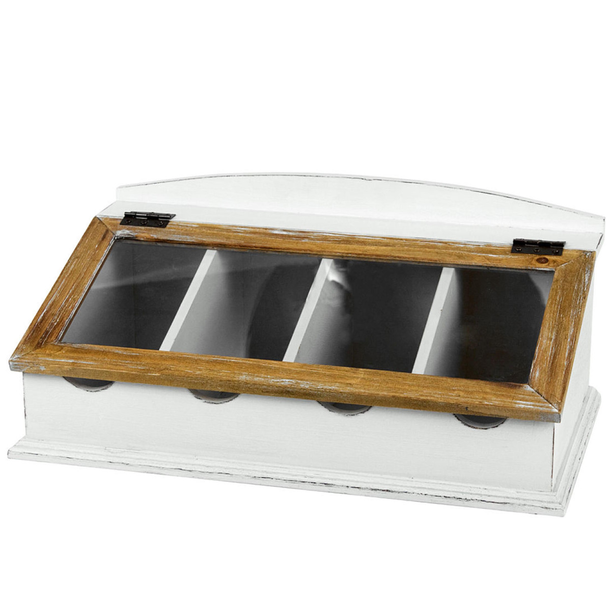 Ящик для столовых приборов со стеклянной крышкой Campagne