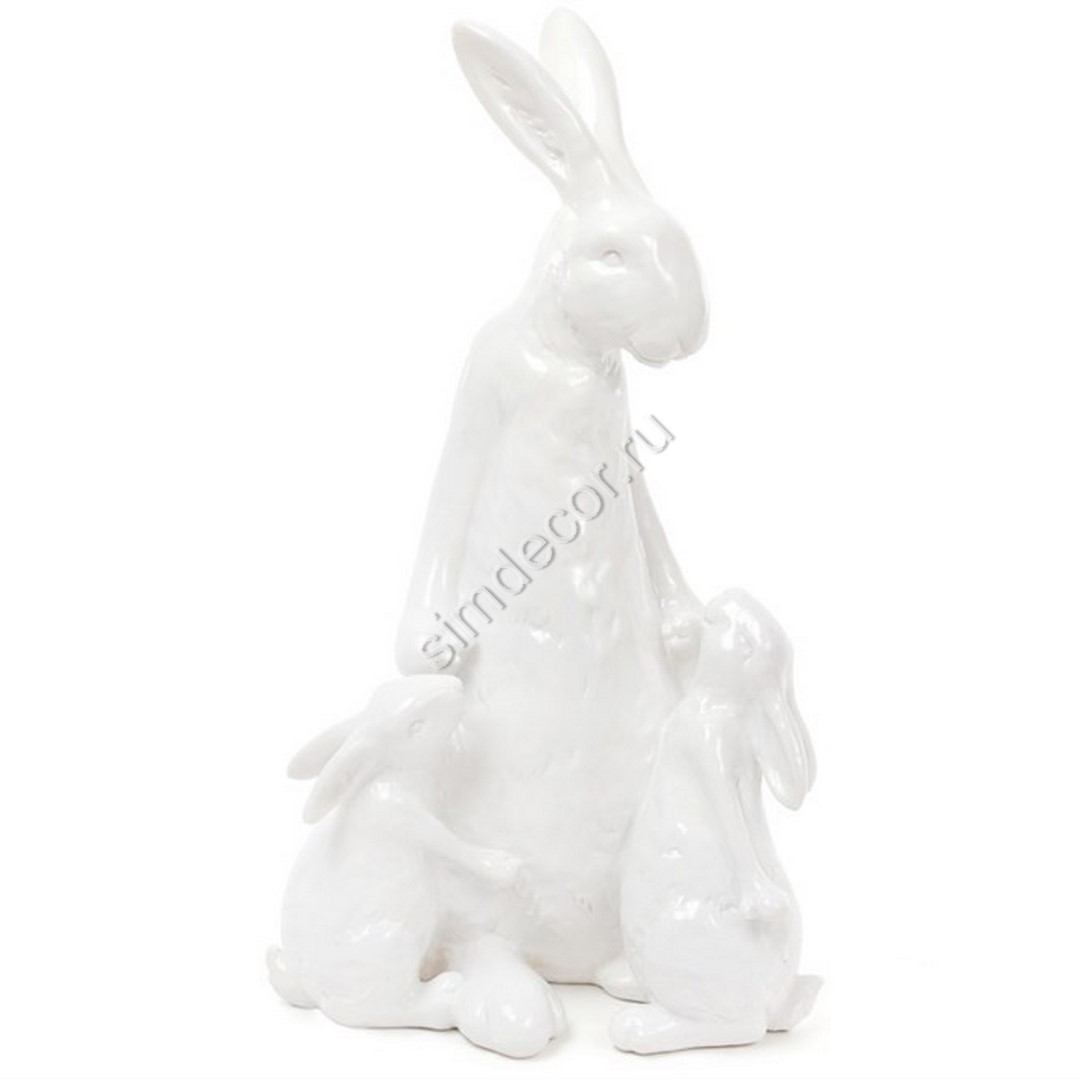 Фигурка Кролик-Мама с двумя крольчатами