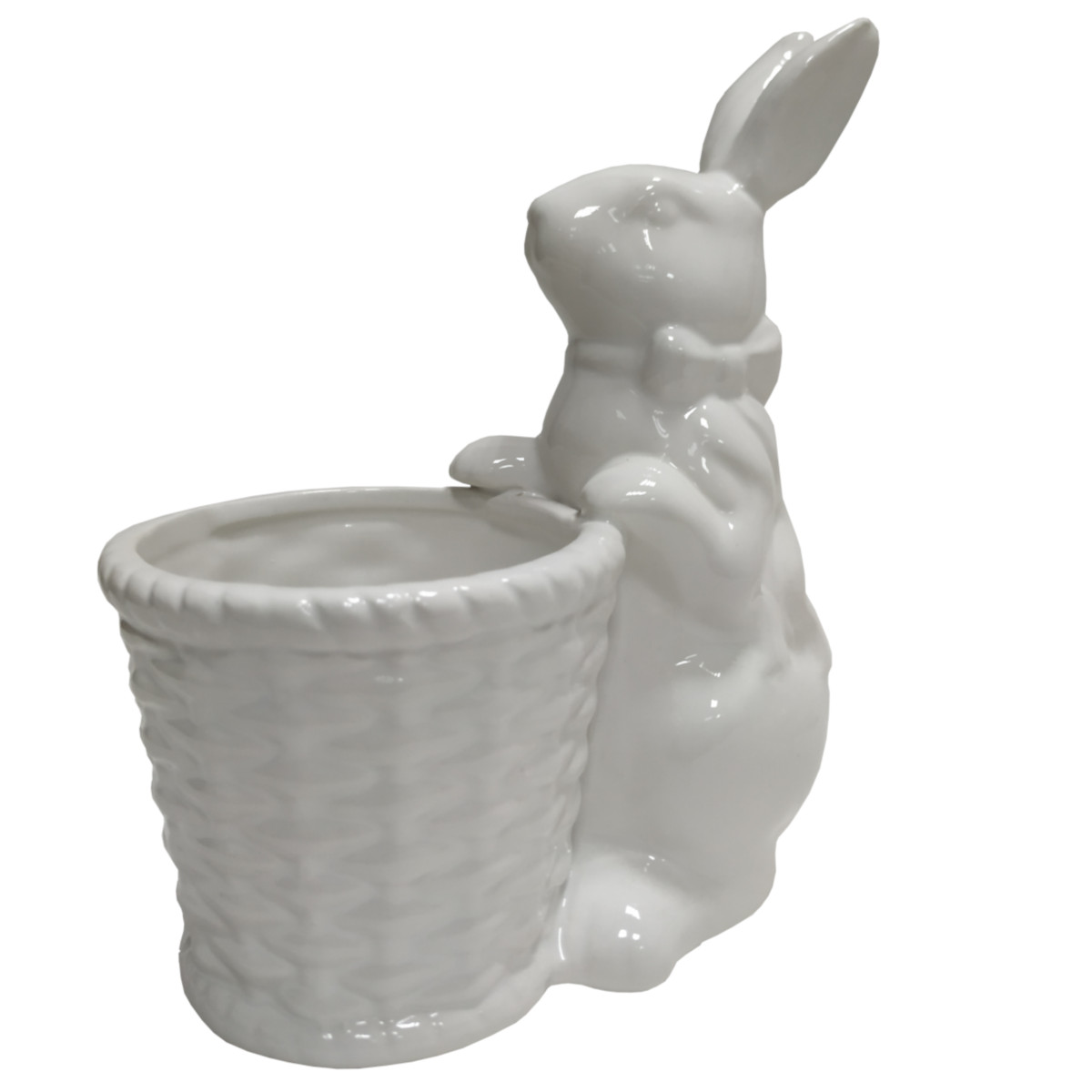 Фигурка керамическая Кролик с Корзинкой