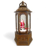 Новогодний гелиевый фонарь "Дед Мороз на с подарками"