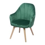 Кресло классическое в зеленой обивке