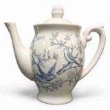 Настенный керамический декор Чайник с птицами