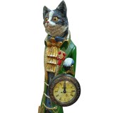 Фигурка напольная кот с часами