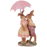Фигурка декоративная Кролики под зонтом