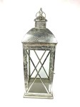 Подсвечник-фонарь «Aveline» серебряный 62 см