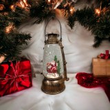Новогодний гелиевый фонарь "Дед Мороз на санках"