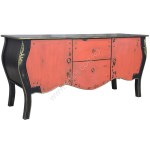 Винтажный комод красный Symphony Rouge