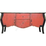 Винтажный комод красный Symphony Rouge