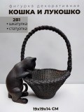 Фигурка интерьерная Кошка с Корзинкой