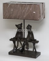 Светильник Кошки на скамейке