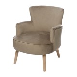 Кресло с круглым сидением кофейного цвета