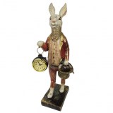 Фигурка-часы кролик с шляпой