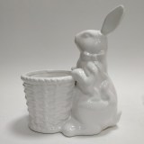 Фигурка керамическая Кролик с Корзинкой