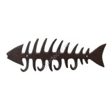 Вешалка в форме рыбы с четырьмя крючками