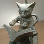 Лампа настоная Кот читает книжку котёнку