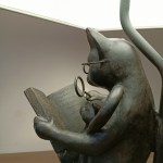 Лампа настоная Кот читает книжку котёнку
