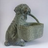 Фигурка собака с корзинкой
