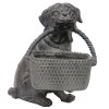 Фигурка собака с корзинкой