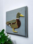 Панно настенное с фигуркой селезня