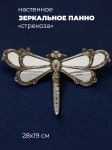 Панно настенное с зеркалом Серебряная Стрекоза