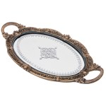 Поднос-зеркало «Victorian Style» с ручками овальный