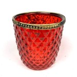 Подсвечник настольный Diamond красного цвета