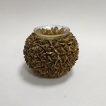 Подсвечник розы золотые