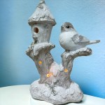 Фигурка новогодняя с подсветкой Птичка на Дереве