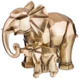 Купить статуэтку со слонами золотого цвета