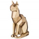 Фигурка кошки золотого цвета «Оригами»