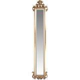 Вертикальное узкое золотое зеркало барокко