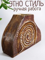 Ваза интерьерная керамическая в этническом стиле