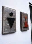 Таблички на дверь туалета М и Ж