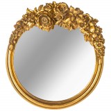 Зеркало круглое настенное «Gold Rose»
