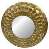 Настенное зеркало в золотой раме «Honey»