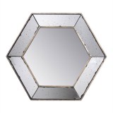 Зеркало шестиугольное в стиле лофт