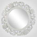 Зеркало настенное интерьерное белое