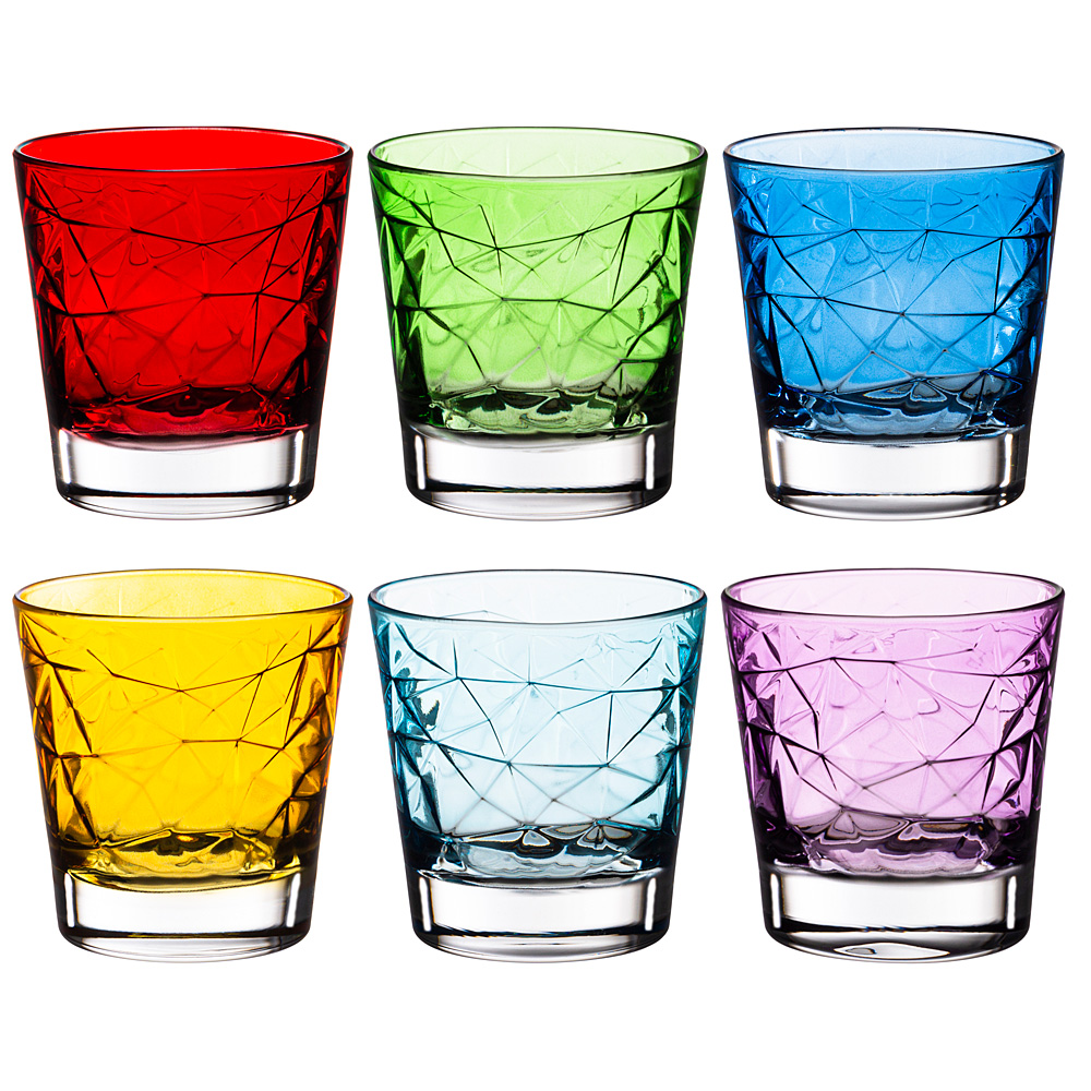 Цветные стеклянные стаканы Enjoy