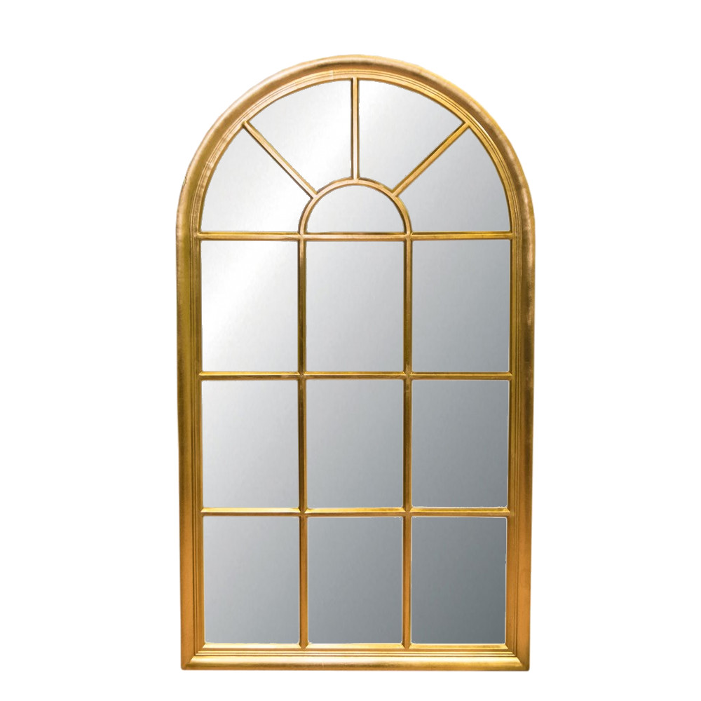 Зеркало окно в золотой раме