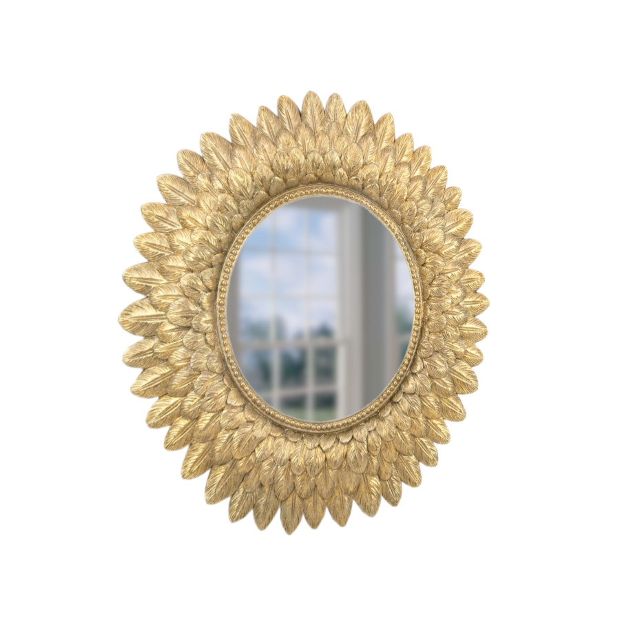 Настенное зеркало в золотой раме «Жар-Птица»